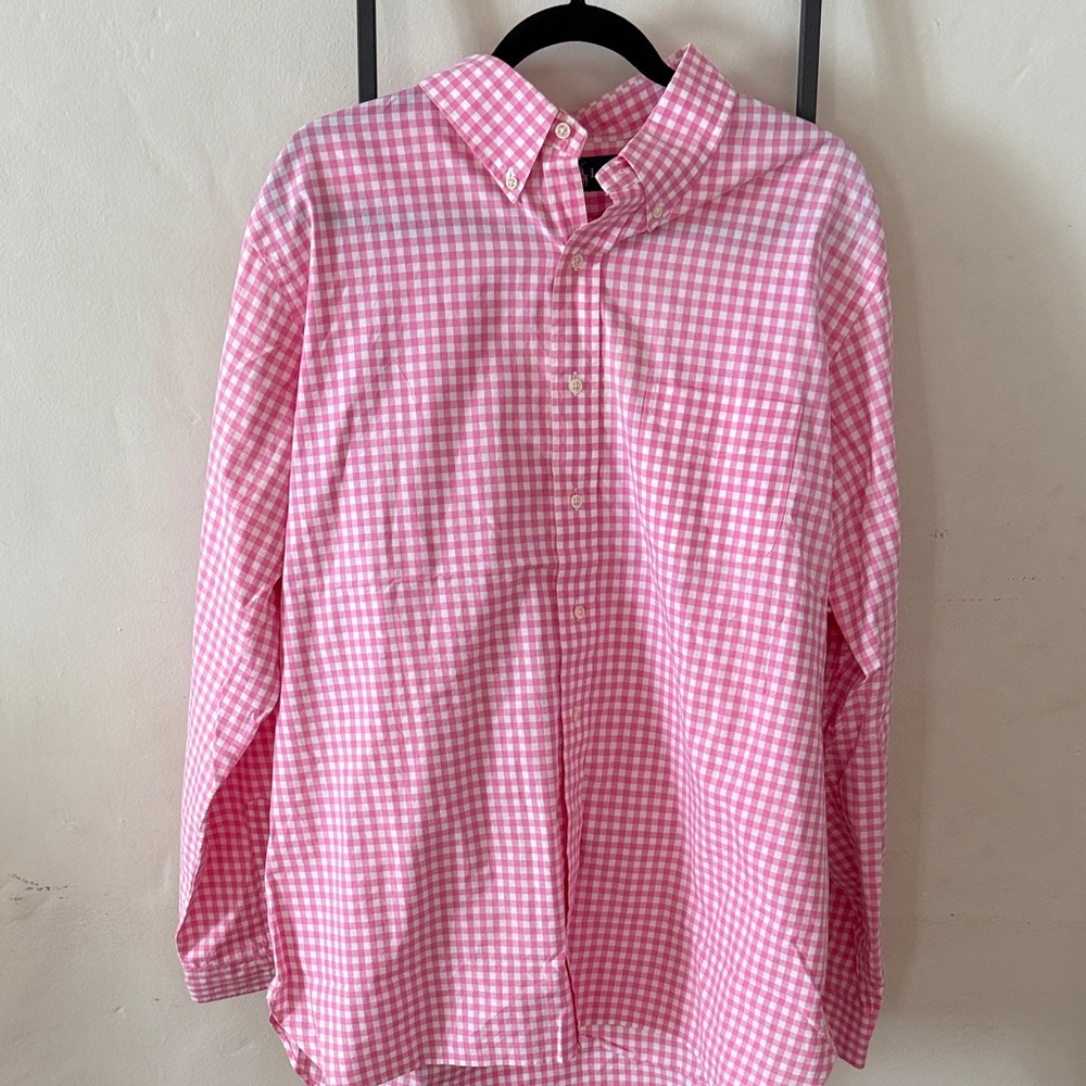 Ralph Lauren Pink Checkered Men's Shirt